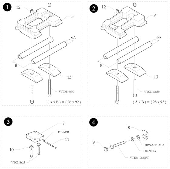10. 20.0064.06 Birel Insert Frame (Spindle Mount Bushing)