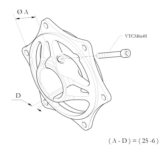 1. 5850.00.04 Birel 40mm Sprocket Carrier, Aluminum HQ