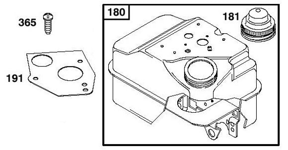 191. Aftermarket Briggs Flat Head Tank to Carb Gasket