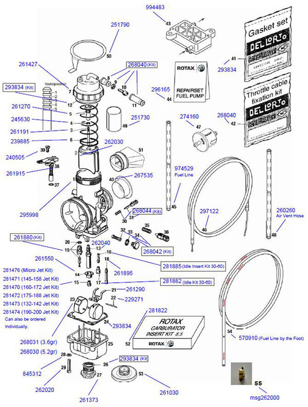 281820 Rotax Max 12.5 Carburetor Diffusor - Shop Karting Parts