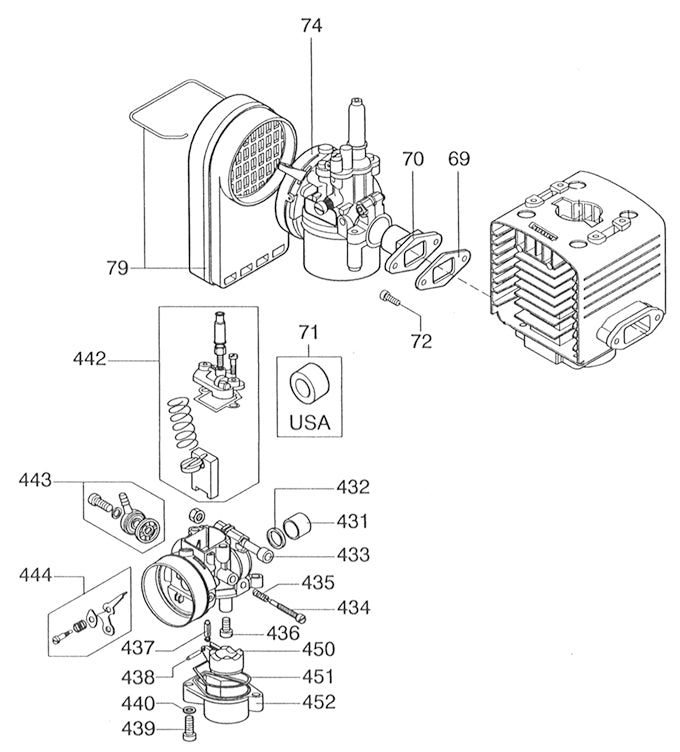 436. Comer C-51 Carburetor Jet