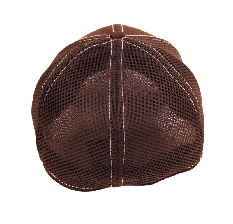 Comet Kart Sales Black Fitted Mesh Hat with White Stitching