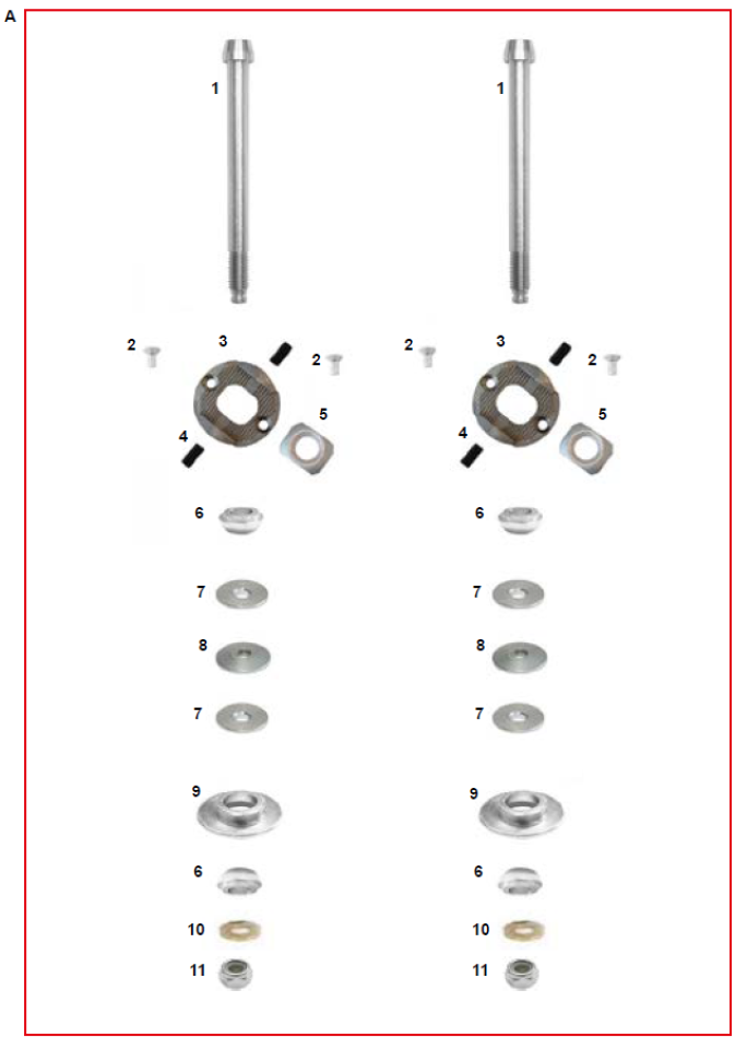 6. FZ0.02666 CRG Kart Kingpin Bolt Bushing 8mm ID for Sniper