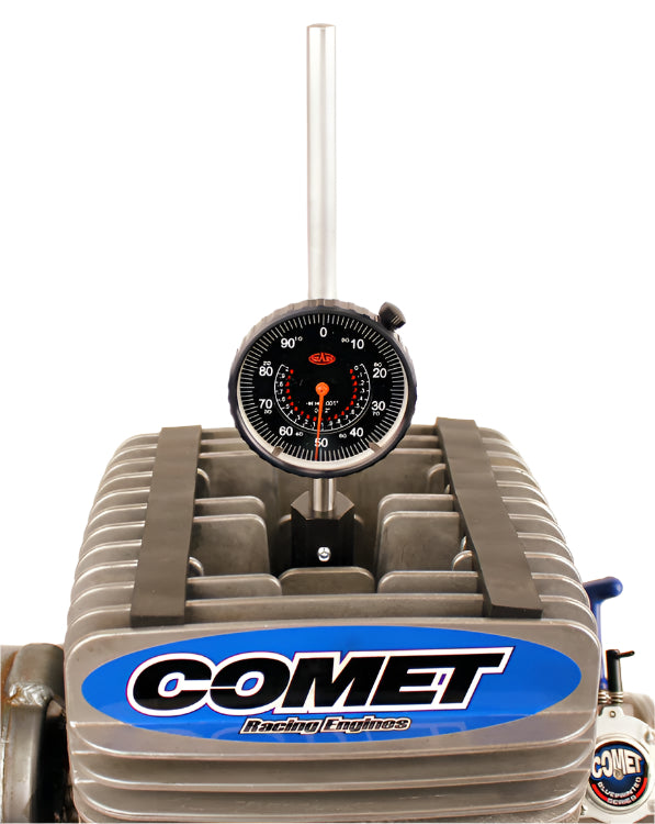 Two Cycle Engine Dial Indicator, Screws into Spark Plug Hole for Ignition and Port Timing