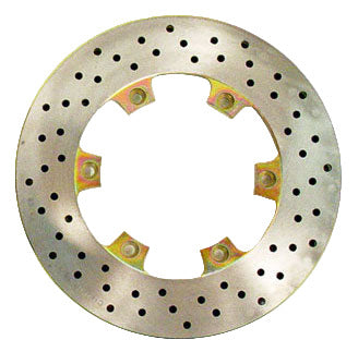 208mm (8 3/16") Vented Rear Brake Disc, Cross Drilled, Steel