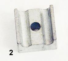 (2) Steel Throttle Cable Housing Holder Block Clamp