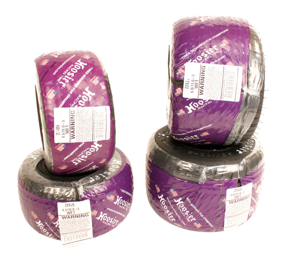 Hoosier WET 10x4.50-5/11x6.00-5 Rain Tire Set