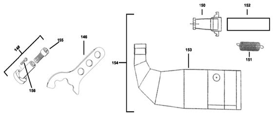 152. 995266 IAME KPV 100 Pipe Solid Flex Tube for Exhaust