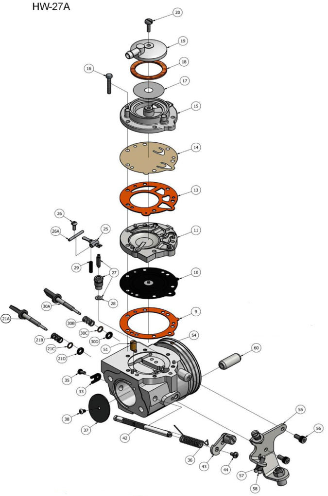 (014) 237-162 Carb Fuel Pump Diaphragm IAME X30