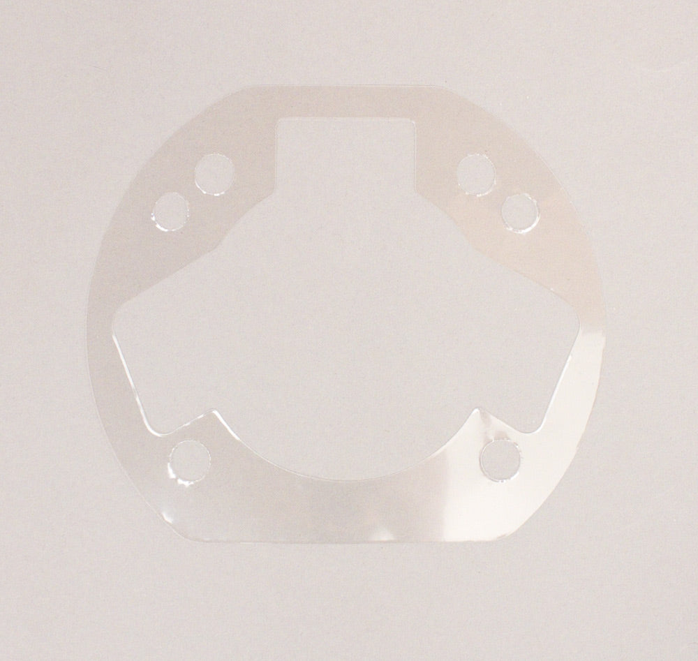 (11) EBP-125048 X30 Clear Plastic Cylinder Base Gasket .05/10mm (.002")