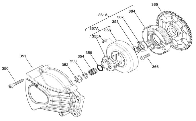 (353) D-75573 IAME KA100 External Clutch Washer