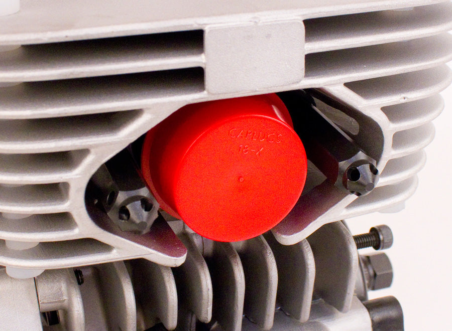 18X Red Plastic Exhaust Header Cover for X30 Header, KA100 Senior Header