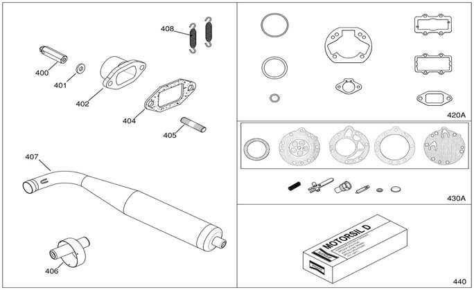 (400) IAA-20300 IAME KA100 Drilled Exhaust Nut