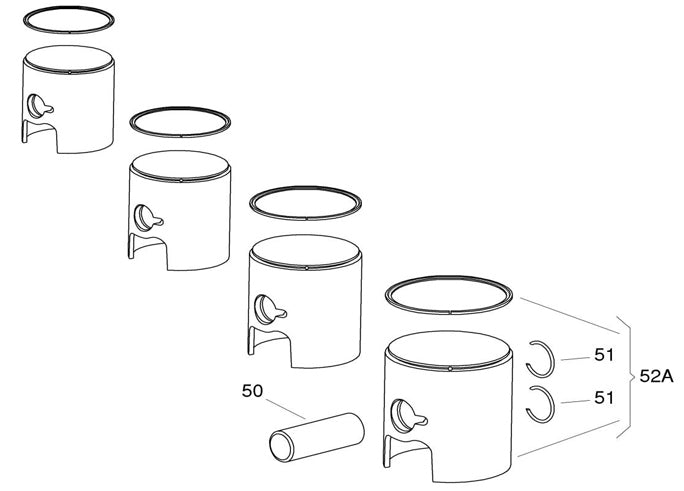 (53) KA100 Piston Ring Only