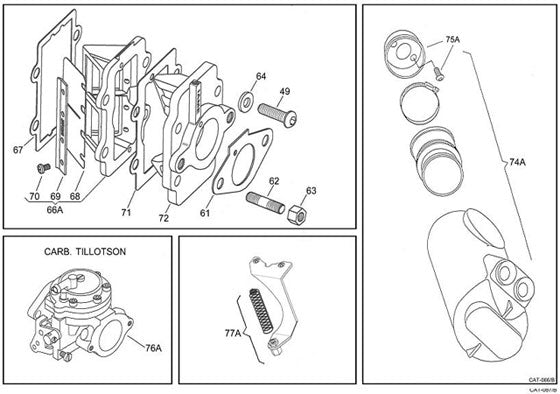 (76A) IA-10916-C IAME Leopard HL334AB Stock Tillotson Carburetor