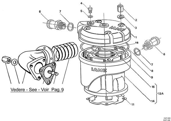 (6) IA-B-25830 Leopard Water Fitting Pipe