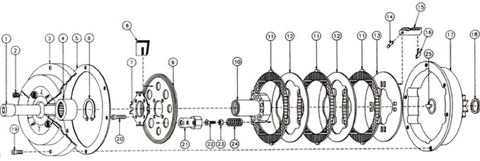 (17) L&T #219 Wet Clutch Drum