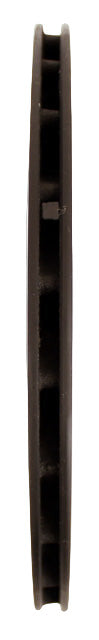 210mm (8 1/4") Vented Brake Disc, Cross Drilled, Black Steel