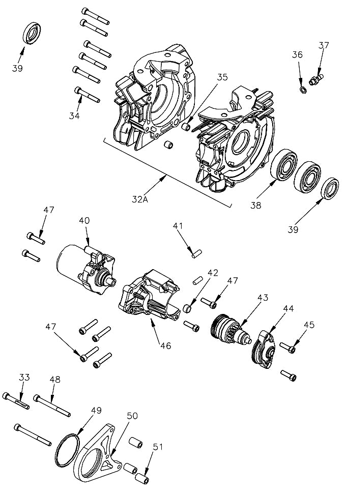 33. W510/40 Vortex Mini Rok SHCS M6x40