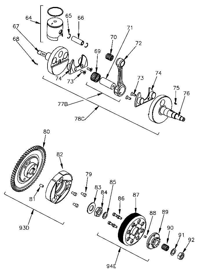 92. W696/MR Vortex Mini Rok Outer Clutch Nut
