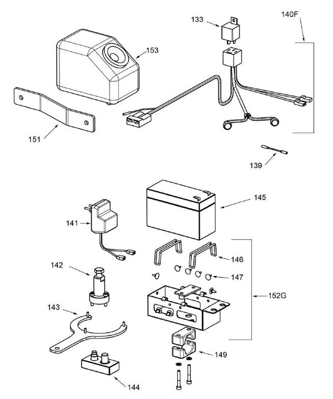 146. W880 Mini Rok Battery Holder O-Ring