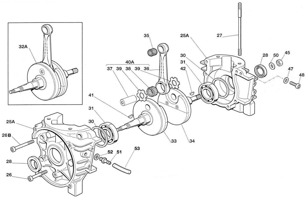 40A. A-61455-40 IAME Mini Swift Connecting Rod Assembly