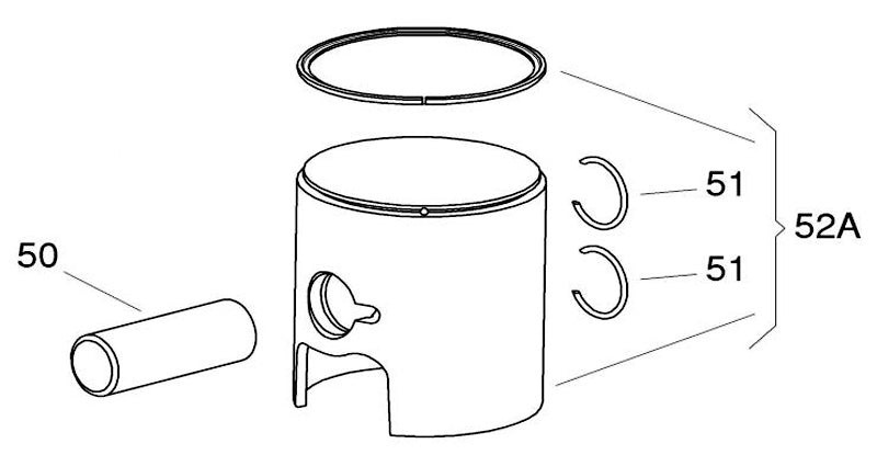 52A. IAME Mini Swift Piston Kit