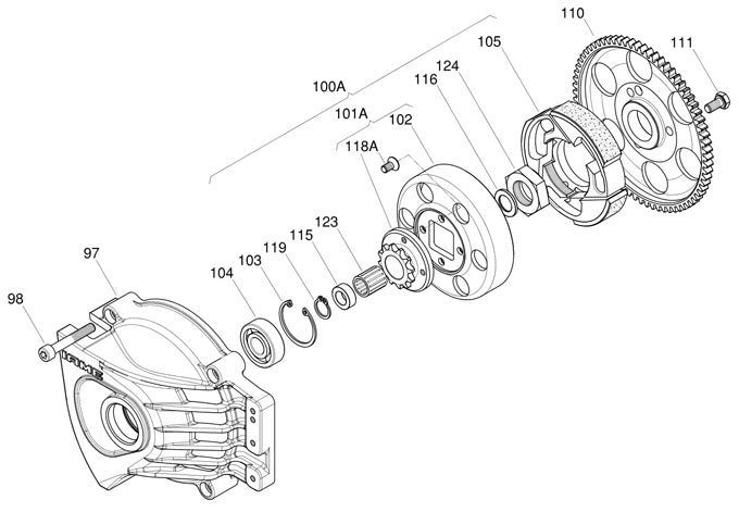 (103) IA-U-00011 Bearing Retainer Clip, IAME MY09 Leopard
