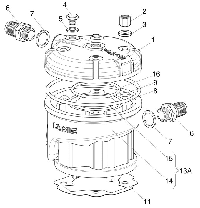 (11) IAME Leopard Cylinder Gaskets, Aftermarket