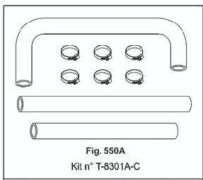 OEM Leopard Water Hose 3 Piece Kit, No Hose Clamps