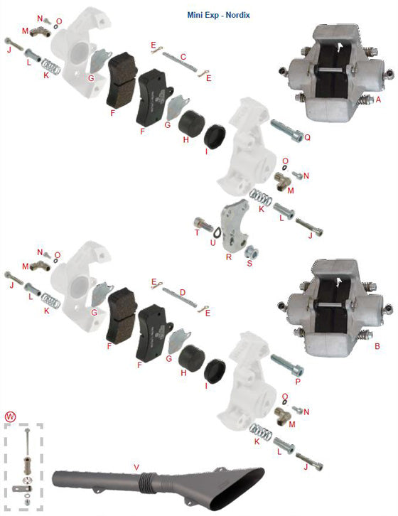 M. 0079.A1 L Tony Kart OTK Brake Line Connection BS2