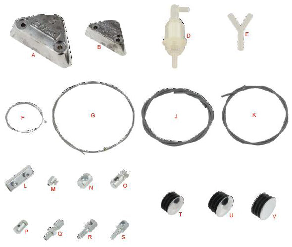 K. 0203.A0 Tony Kart OTK Throttle Cable Outer Housing