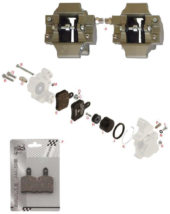 C. 0100.E14 Tony Kart OTK Front Brake Pad Locking Bush BS5