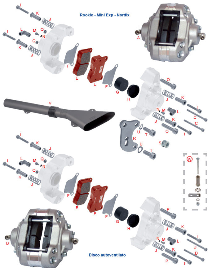 P. V.TCE8X45 Tony Kart OTK BSM Brake Caliper Bolt M8x45 Socket Head
