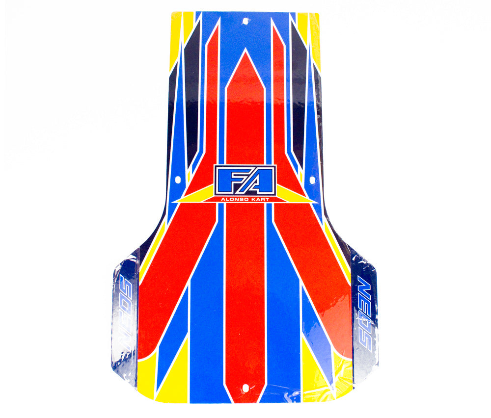 C. 0072.B0E FA Kart OTK Chassis Aluminum Floor Tray, Mini NEOS with FA Floor Tray Sticker