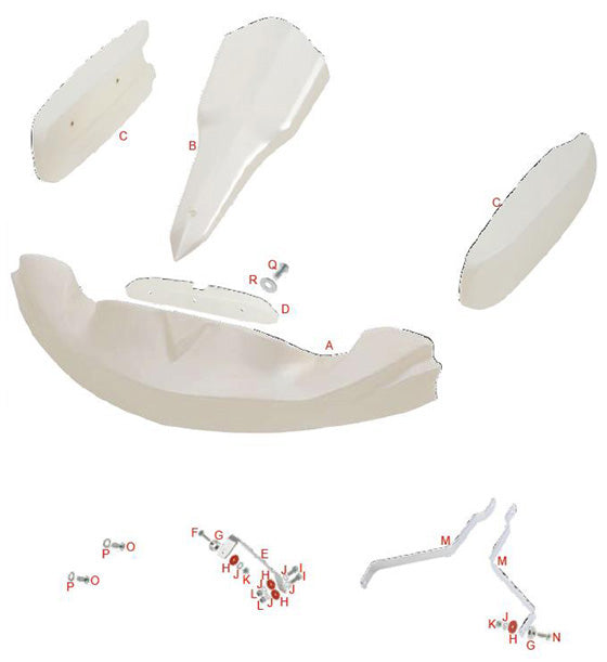 Q. V.TB6X16 Tony Kart OTK Button Head M6x16 Bolt