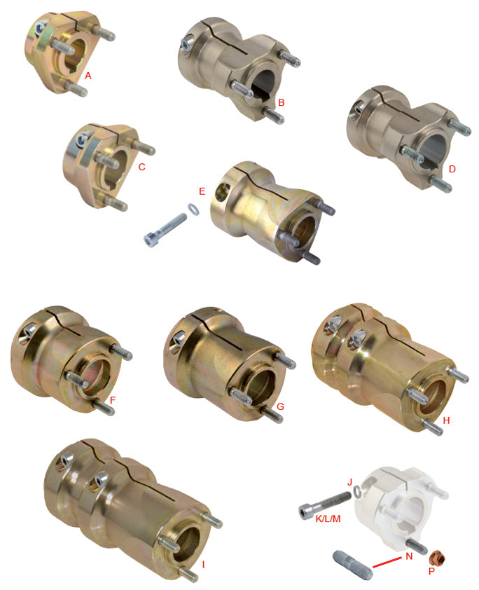 A. 0046.C0C Tony Kart OTK 25mm x 37mm Aluminum Rear Wheel Hub, Metric Pattern