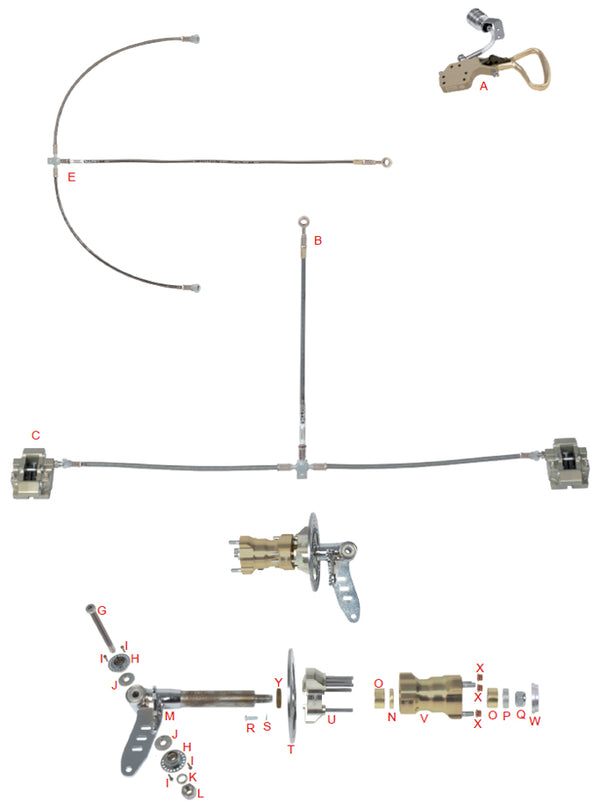 OTK STUB AXLES (ナックル L) M. 0092.00DAKIT Tony Kart OTK HST BS7