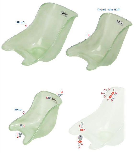 L. R.P.6X18 Tony Kart OTK Washer M6x18