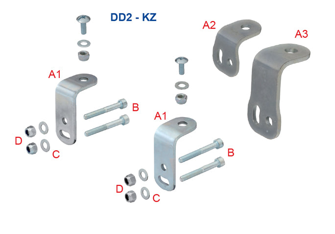 A3. 0237.BAA OTK Tony Kart Bottom Seat Mounting Support 42mm