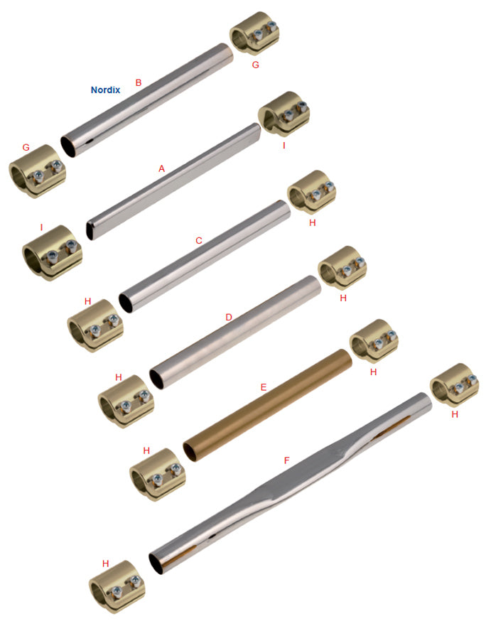 D. 0235.FAN Tony Kart OTK Round Front Torsion Bar 30mm x 1.5mm, Silver