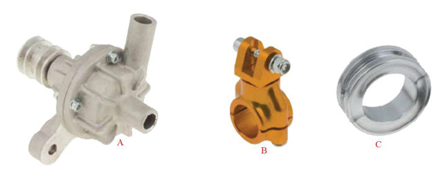 B. 0259.E28KIT Tony Kart OTK Complete Water Pump Clamp 28mm