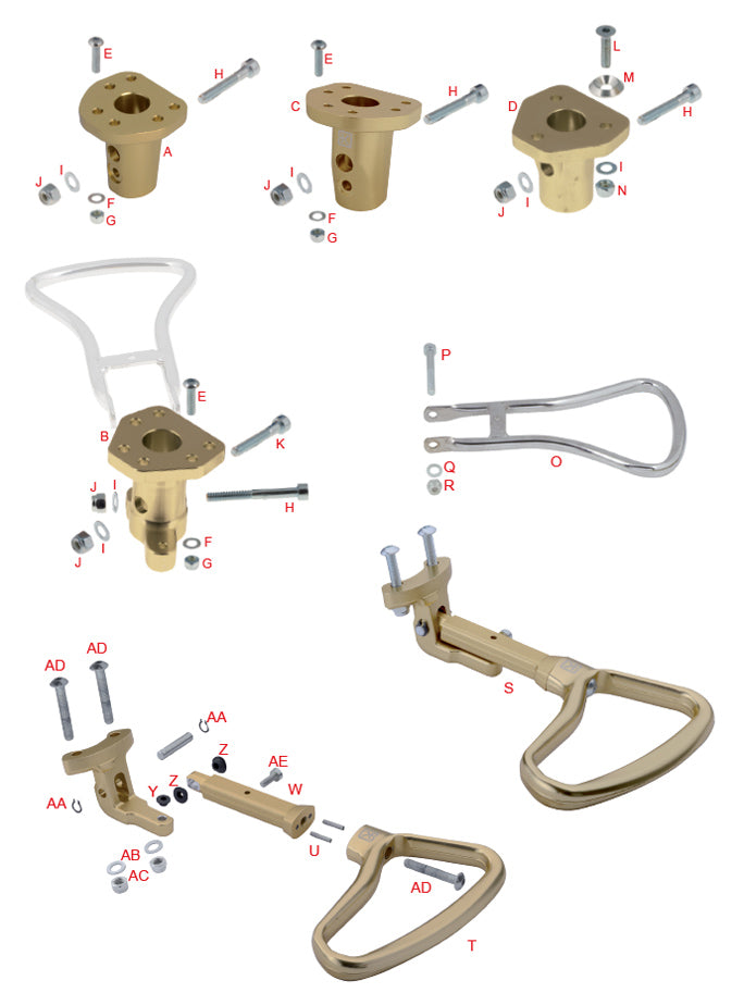 Boccola Di Supporto Kart Di Blu, Wild 40 Mm In Alluminio - Foto 2