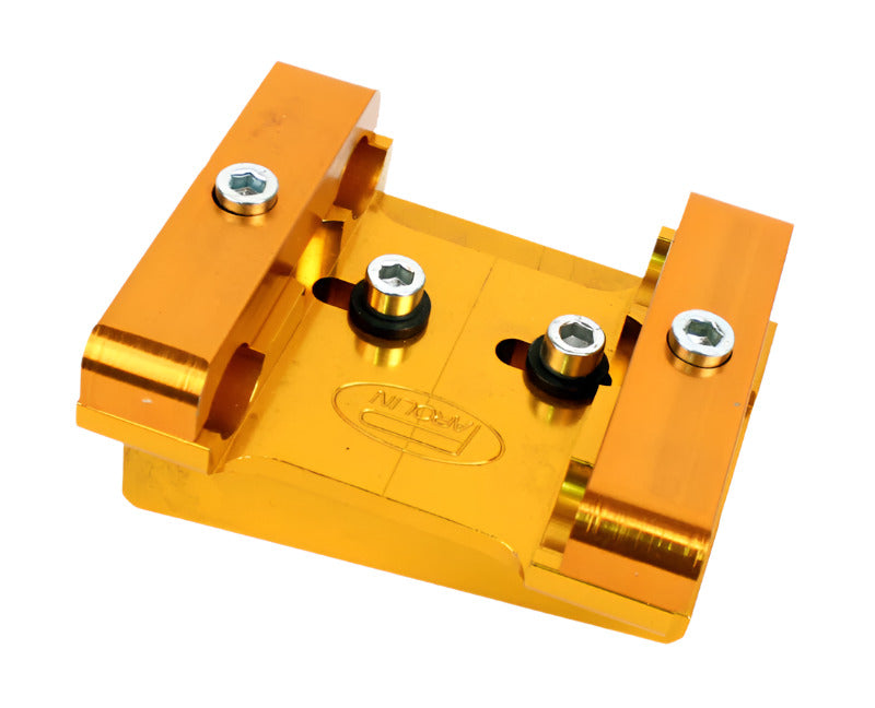 Close Out! Parolin Gold Engine Mount, Two Piece Slider with Clamps, 30mm