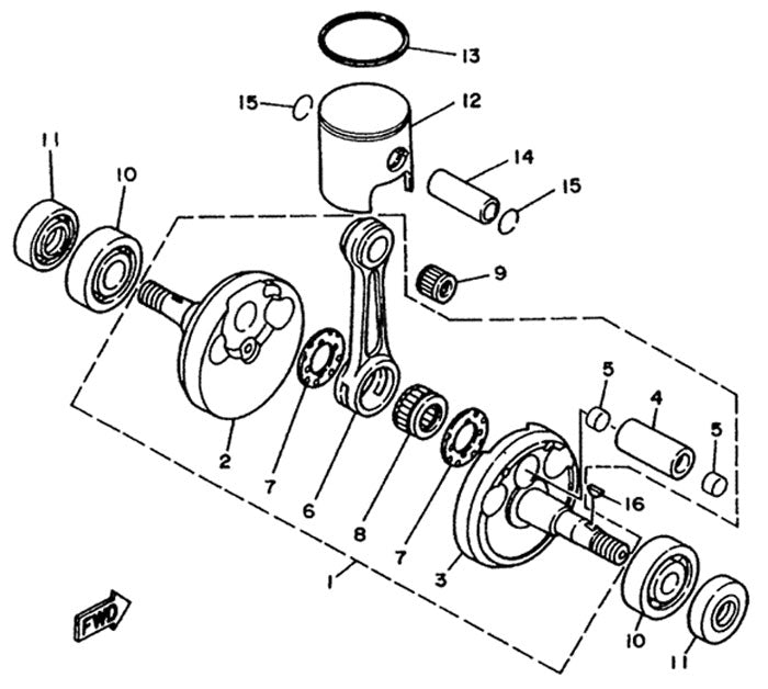 14. Yamaha Lightweight Wrist Pin