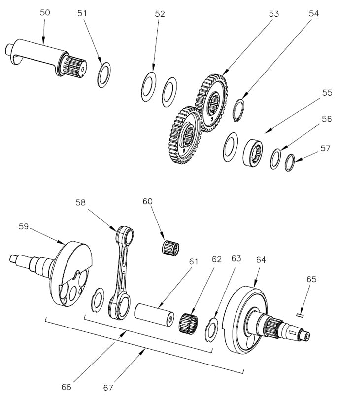 50. W2010/1ROK Vortex Rok GP Counter Balance Shaft