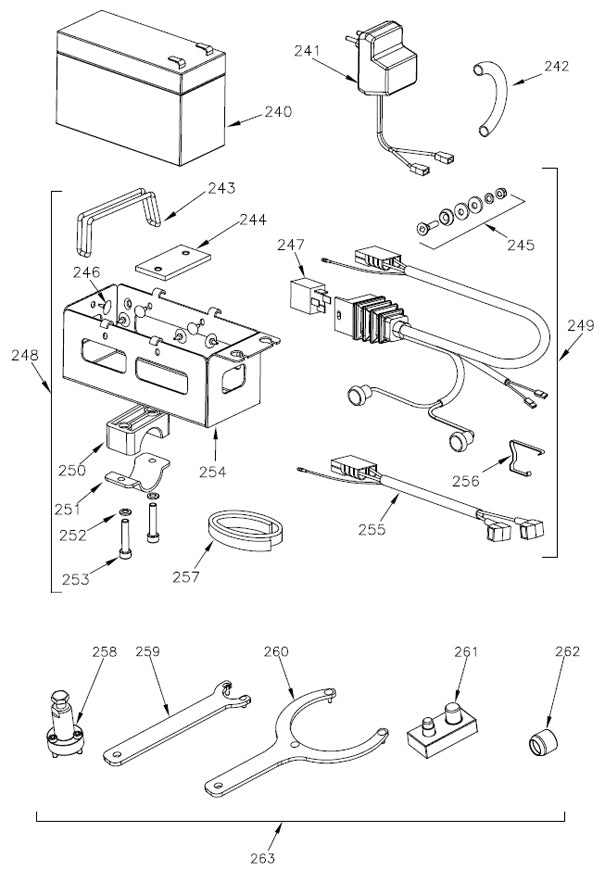 245. W2103/ROK4 Vortex Rok GP Harness Bolt and Screws Kit