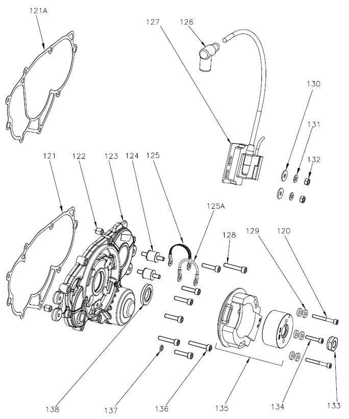 Vortex Rok Engine Cover 123. W065/1ROK Vortex Rok GP Side Cover 2016 - Shop Karting Parts ...