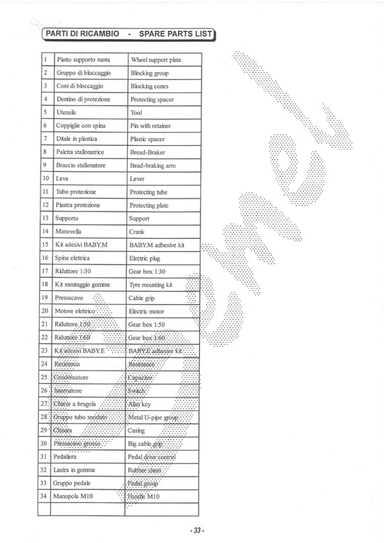 0010 Semel Baby-E Tire Machine Replacement Foot Switch