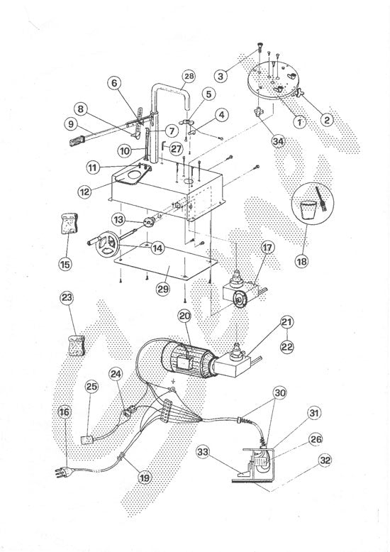 Semel Baby-E Tire Machine Replacement Electric Motor